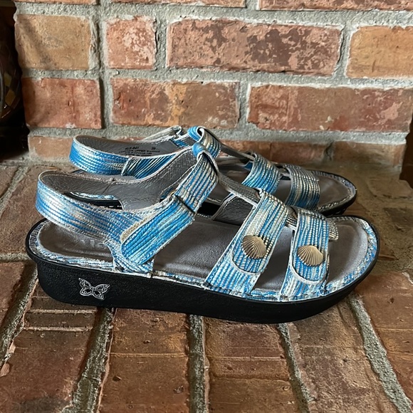 Alegria Kleo Wrapture Blues Sandals - Picture 3 of 10